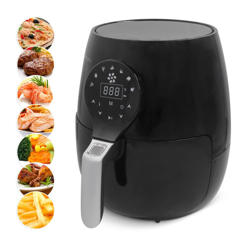 Air Fryer fra Homa 3,5 liter. Elektronisk med 7 programmer og non-stick belægning