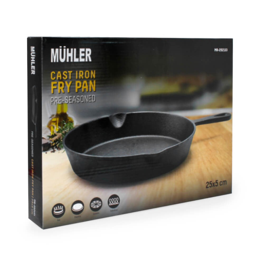 Pande i støbejern fra Müller, Ø 25 cm