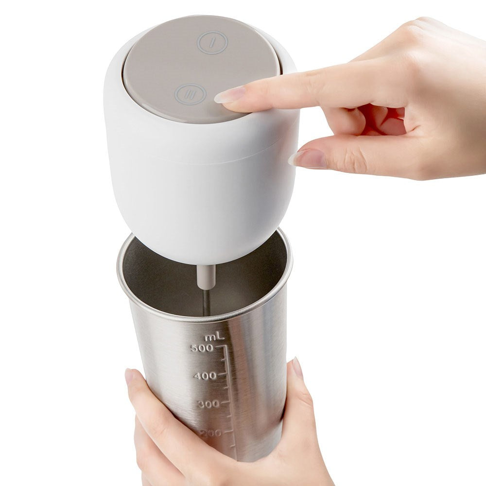 Elektrisk drinkmikser i hvid finish fra Mühler