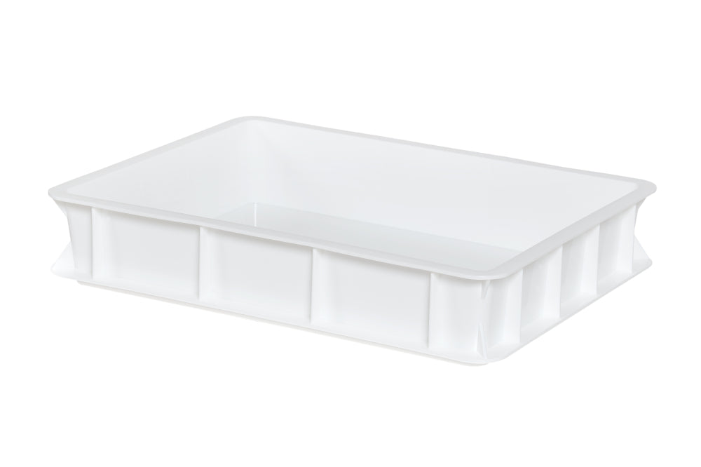 Hævekasse uden låg til pizzadej 40x30x8 cm, hvid