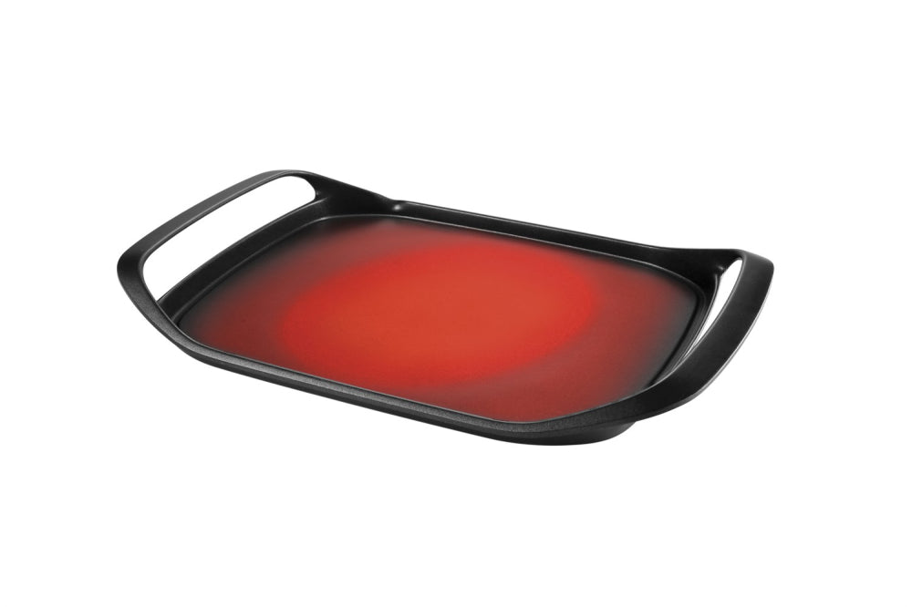 Grillpande 42 x 28 cm med glat overflade og 2 termiske zoner