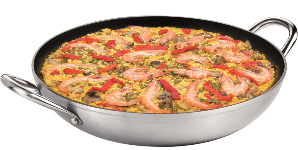 Stegepande 36 cm. med 2 håndtag og non-stick belægning.