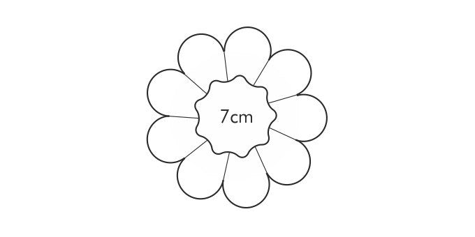 Linse form og tærteform, 6 stk. Ø 7 cm