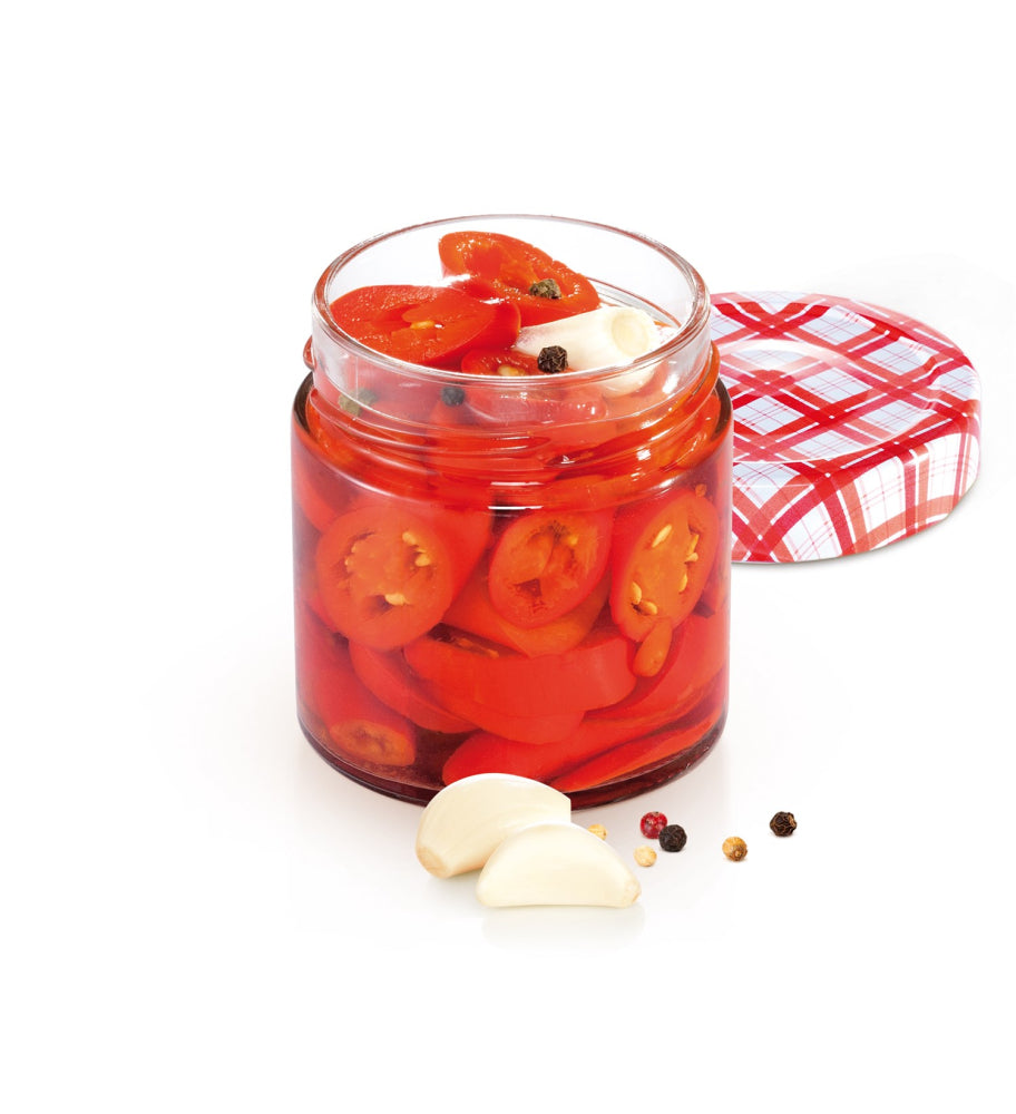 Patent glas med låg til marmelade, henkogning eller lignende, 200 ml, 6 stk.
