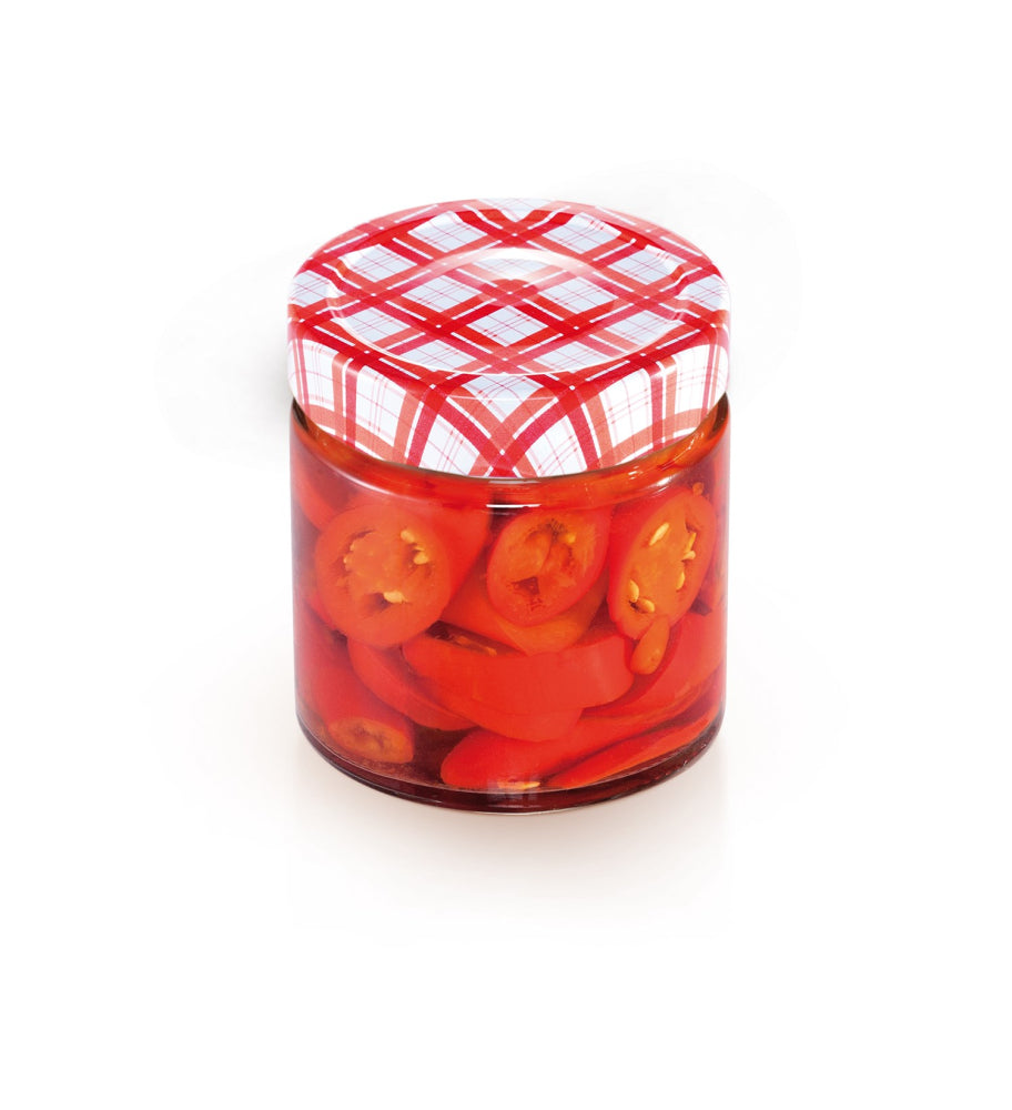 Patent glas med låg til marmelade, henkogning eller lignende, 200 ml, 6 stk.