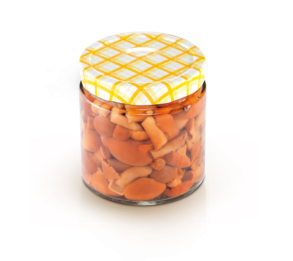 Patent glas med låg til marmelade, henkogning eller lignende, 400 ml, 3 stk.