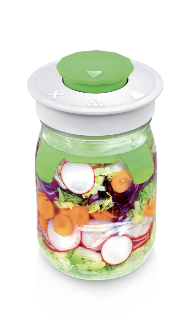 Fermenteringskrukke i glas med special låg 1 liter, fra Tescoma