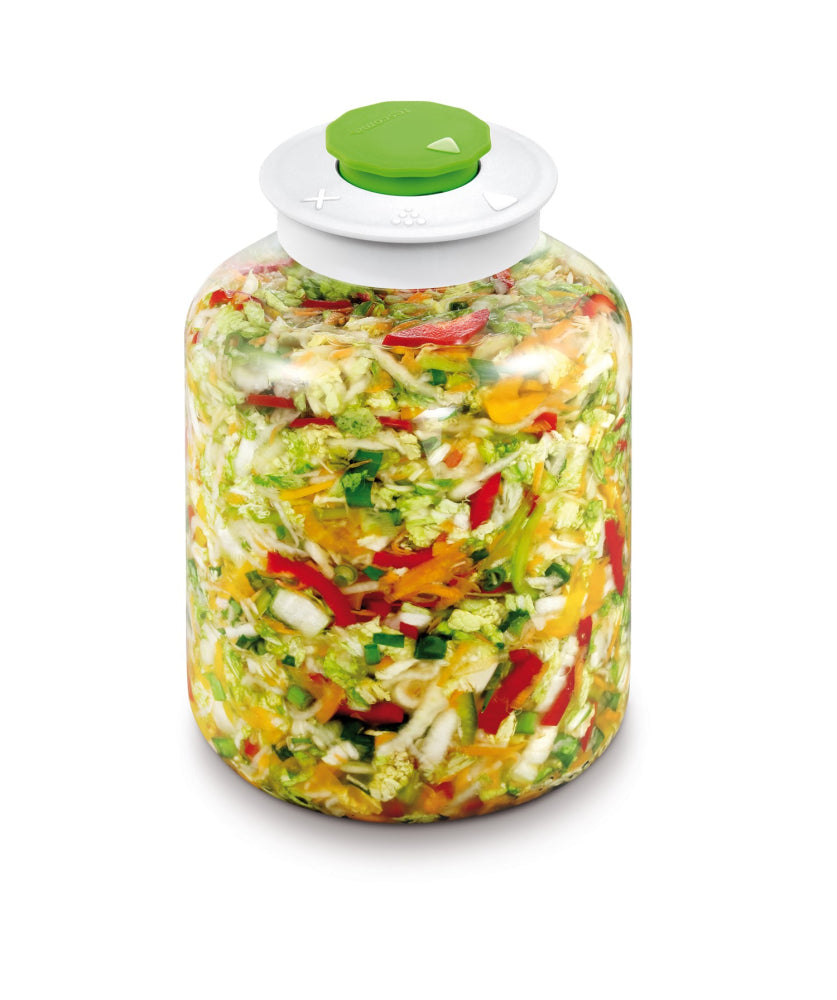 Fermenteringskrukke i glas med special låg, 5 liter