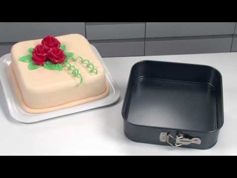 Video: Firkantet springform 24 x 24 cm.