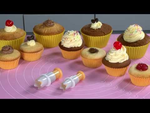 Video: Muffin udstikker fra Tescoma, 2 stk.