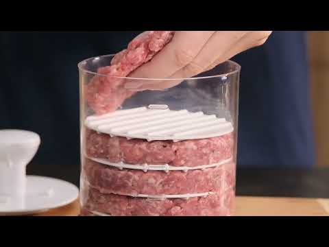 Video: Hamburgerpresser og opbevaringsbeholder fra Tescoma
