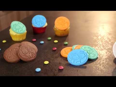 Video: Udstikker forme med motiver af baby dinosaurus, 3 motiver