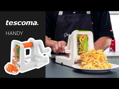 Video: Spiralizer, Tescoma topmodel med 3 knive