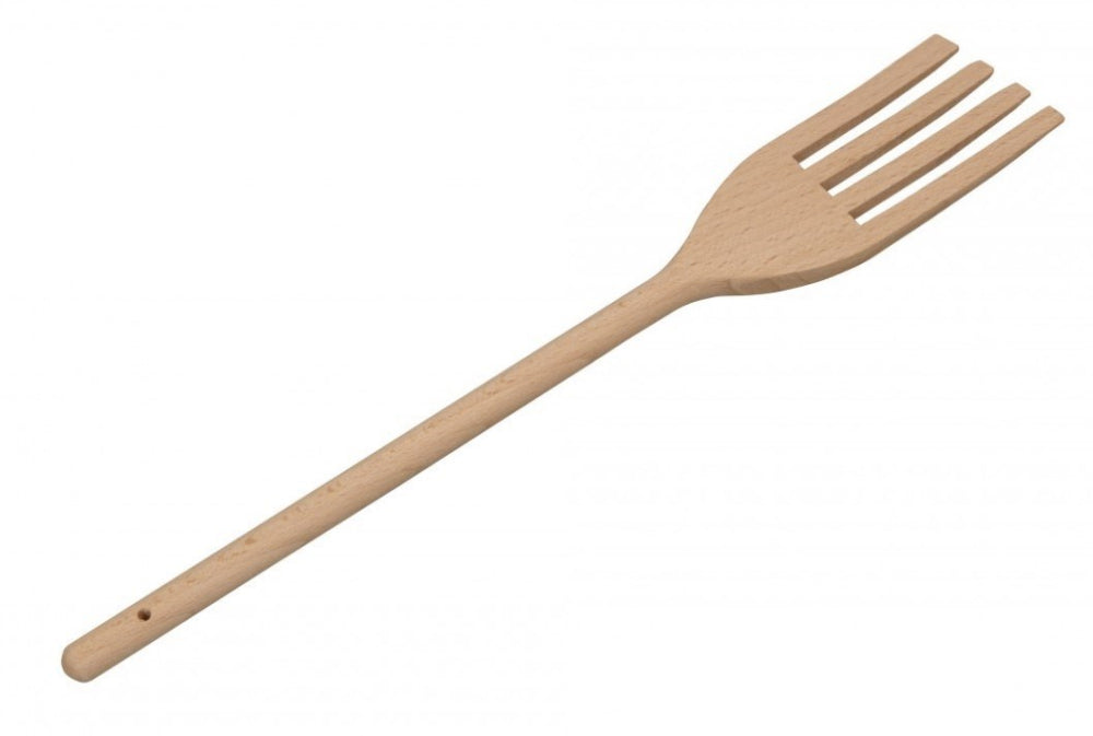 Røregaffel i bøgetræ, 30 cm