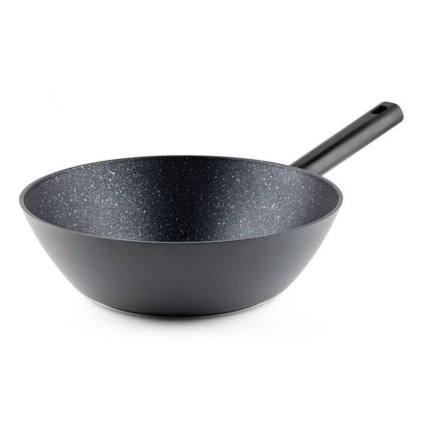 Wokpande i smedet aluminium – 30 cm – høj kvalitet og perfekt varmefordeling