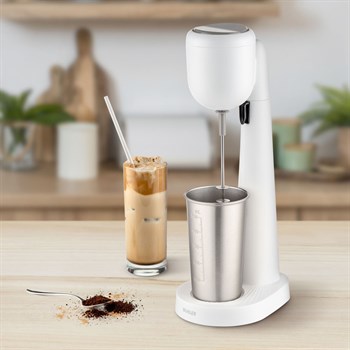 Elektrisk drinkmikser i hvid finish fra Mühler