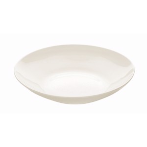 Dyb tallerken i smukt cremet hvidt porcelæn fra Tescoma,  22 cm