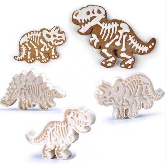 Billede af Udstikkersæt med 3 forskellige dinosaurer fossiler - Hurtig levering